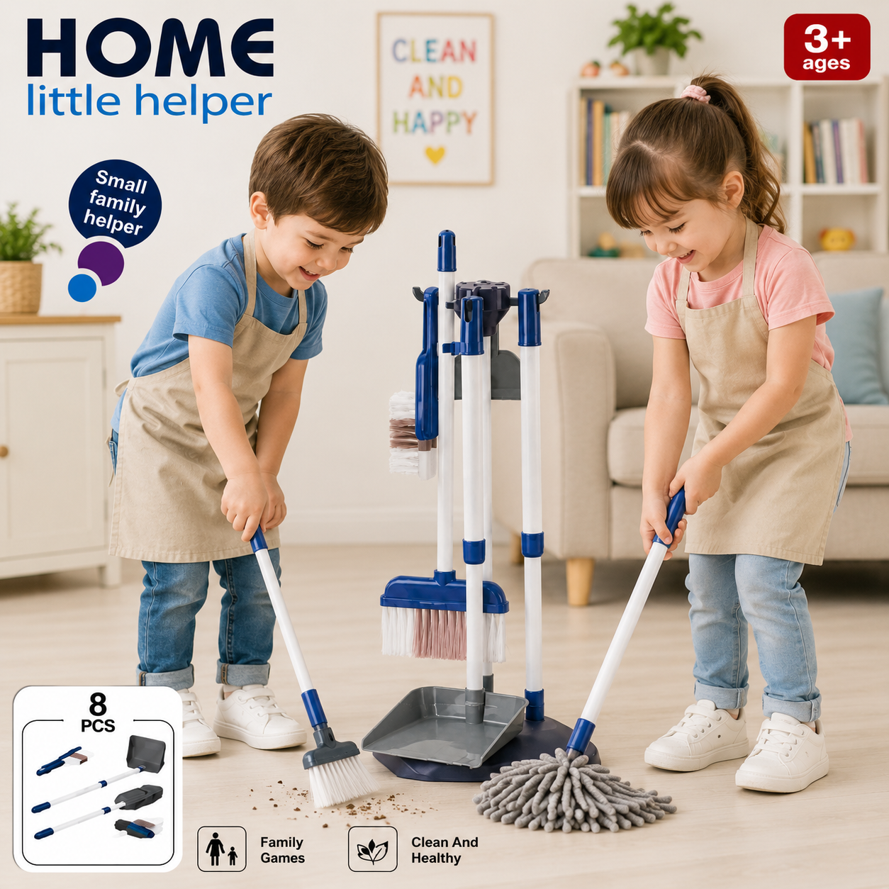 Home Little Helper Cleaning Set 8 Pieces