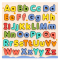Wooden Alphabet Puzzle Board ABC Upper & Lowercase