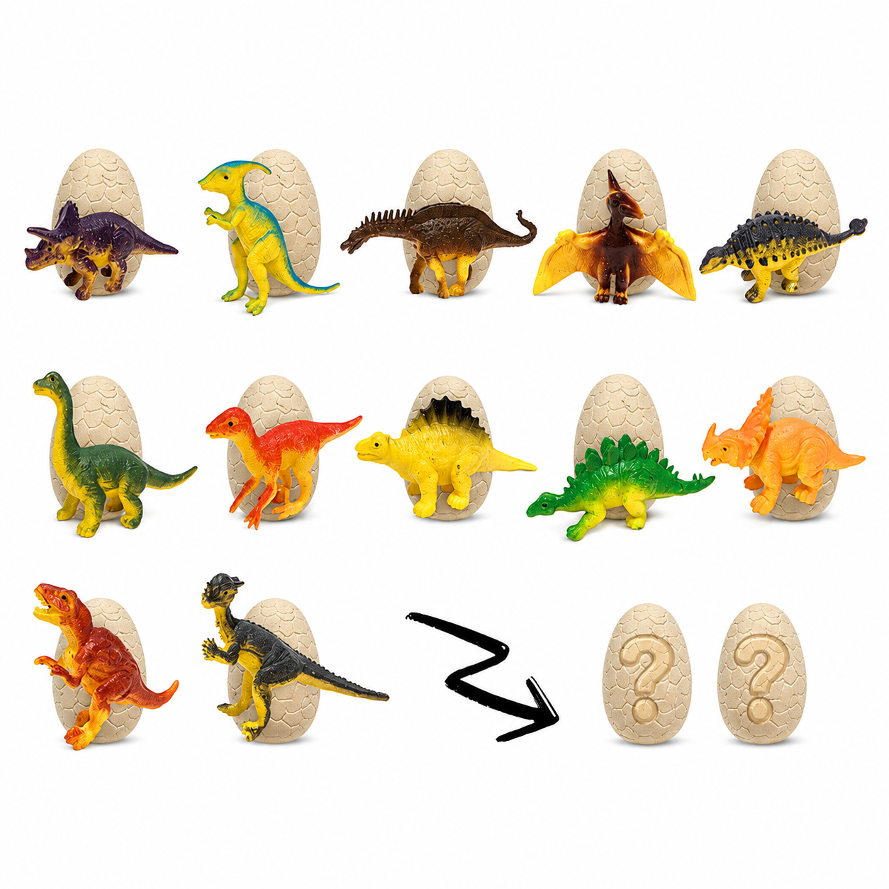 Jumbo Dino Egg Dig Kit with 14 Dinosaurs