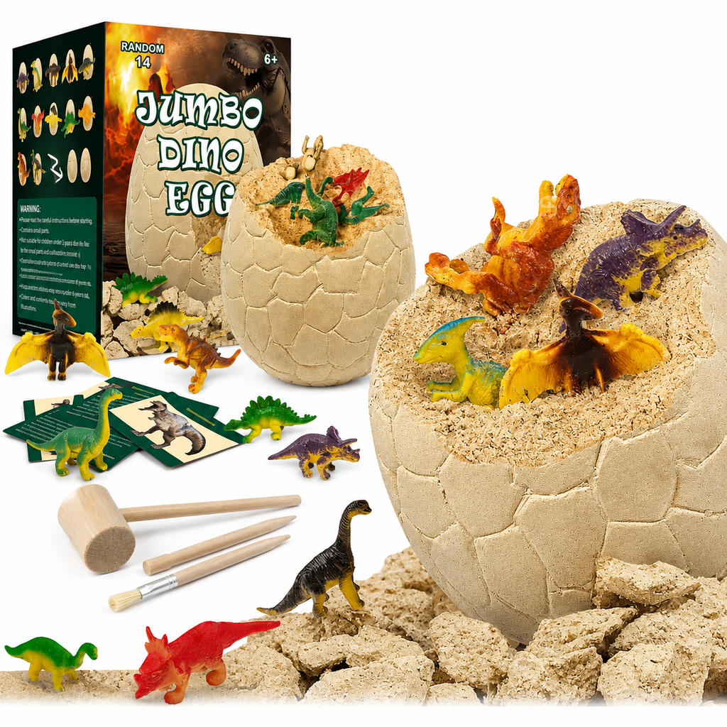 Jumbo Dino Egg Dig Kit with 14 Dinosaurs