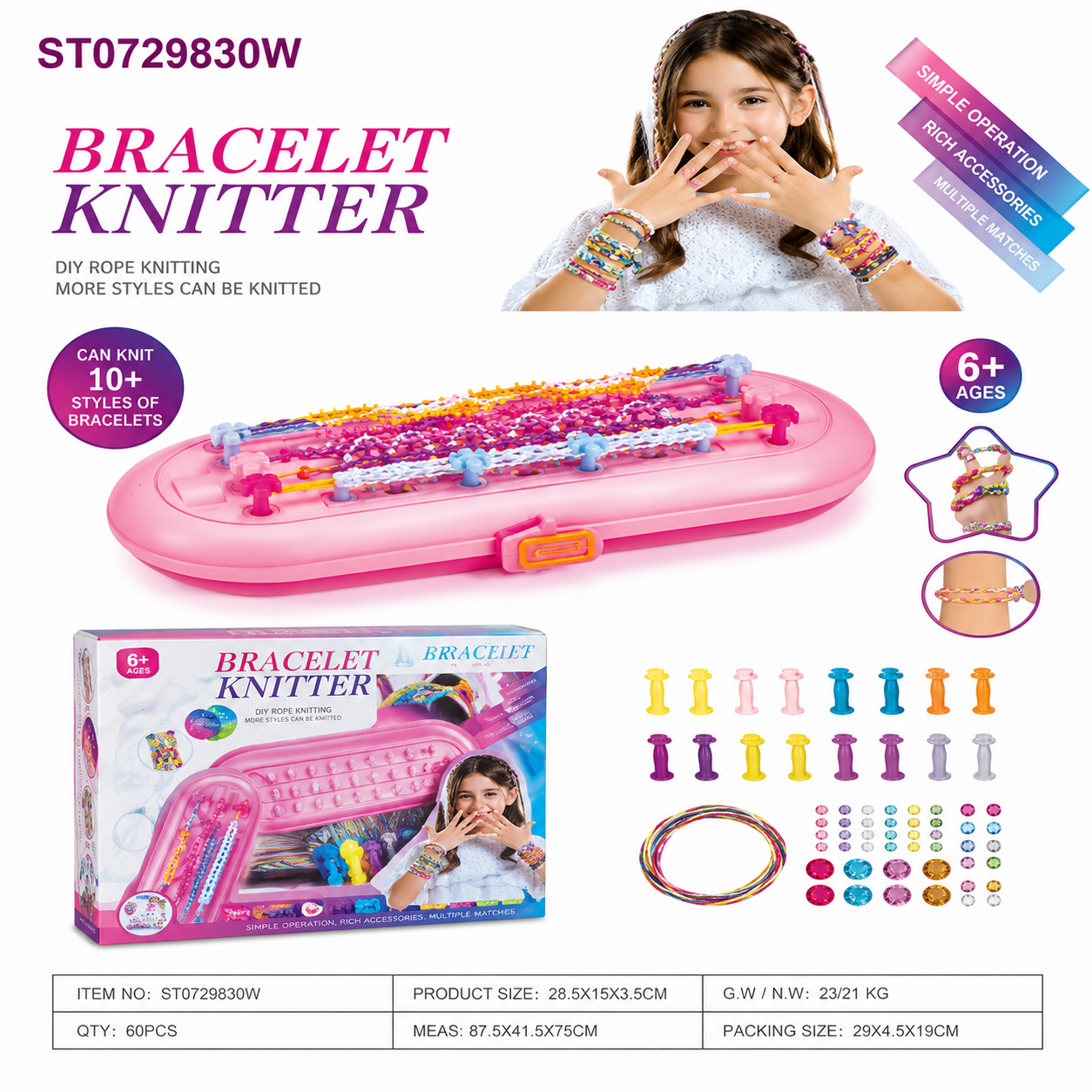 DIY Bracelet Knitter Set