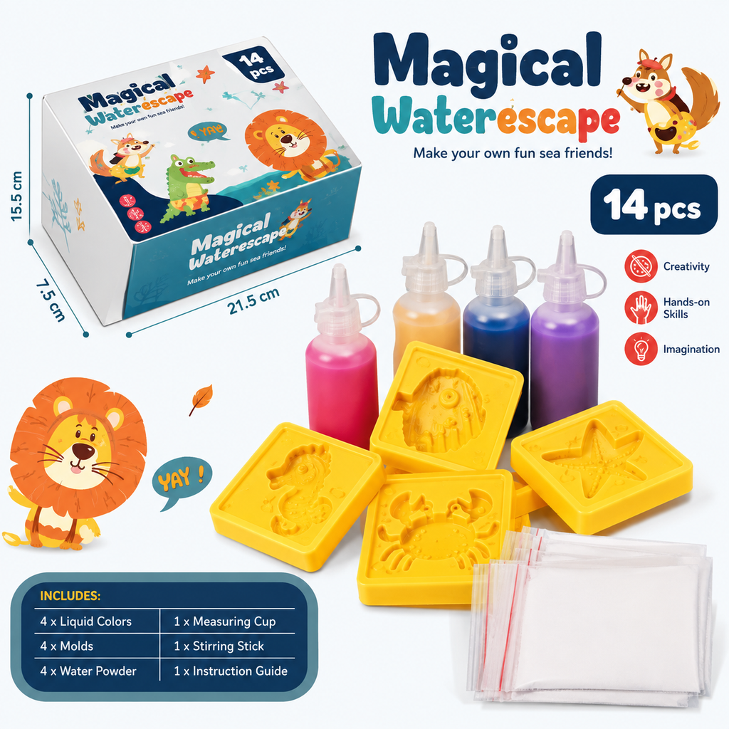 Magical Waterescape Sea Friends Kit 14 Pieces