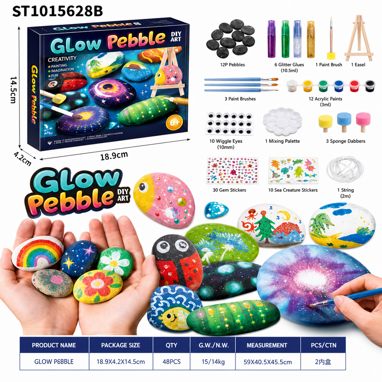 Glow Pebble DIY Art Kit
