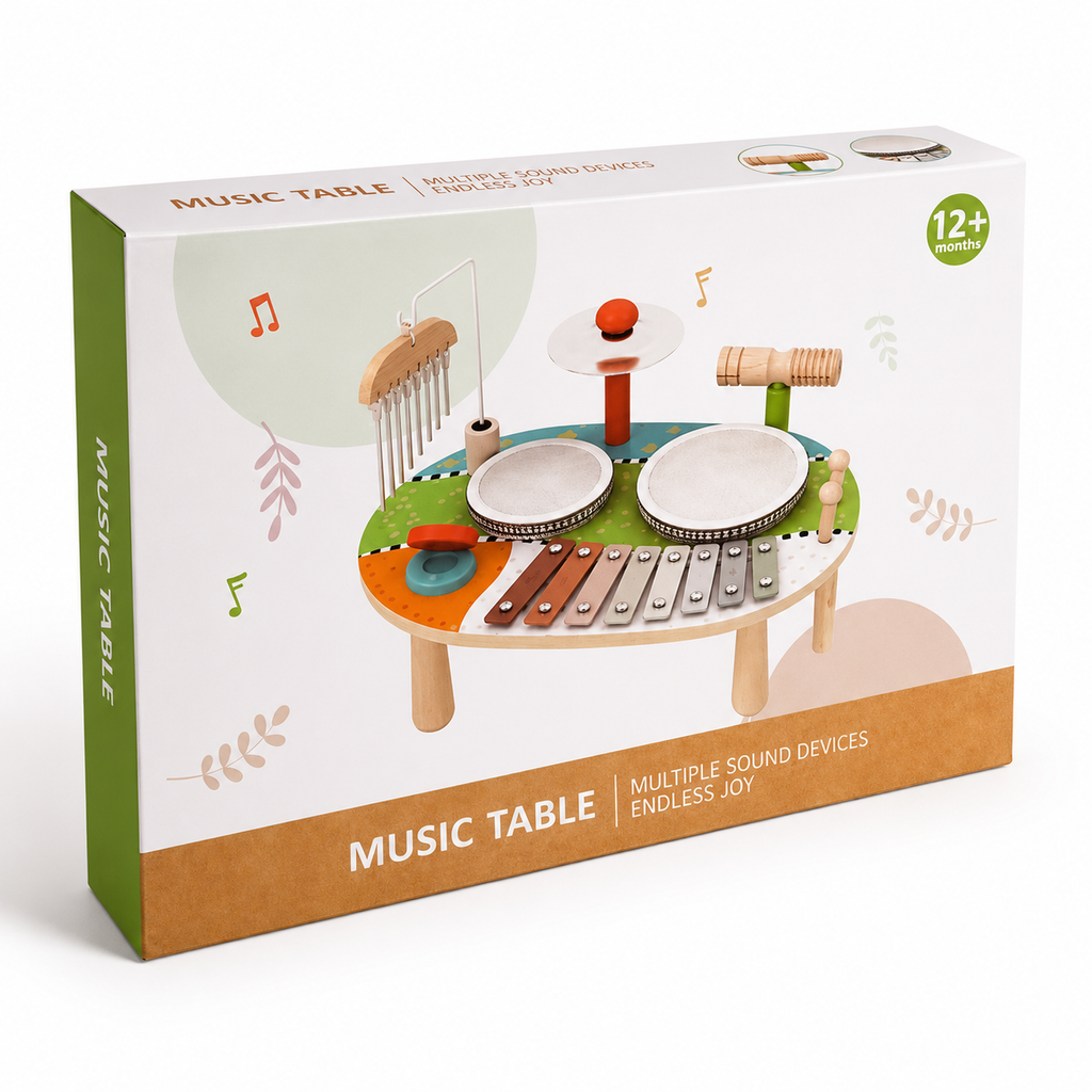 Wooden Music Table Multi Instrument
