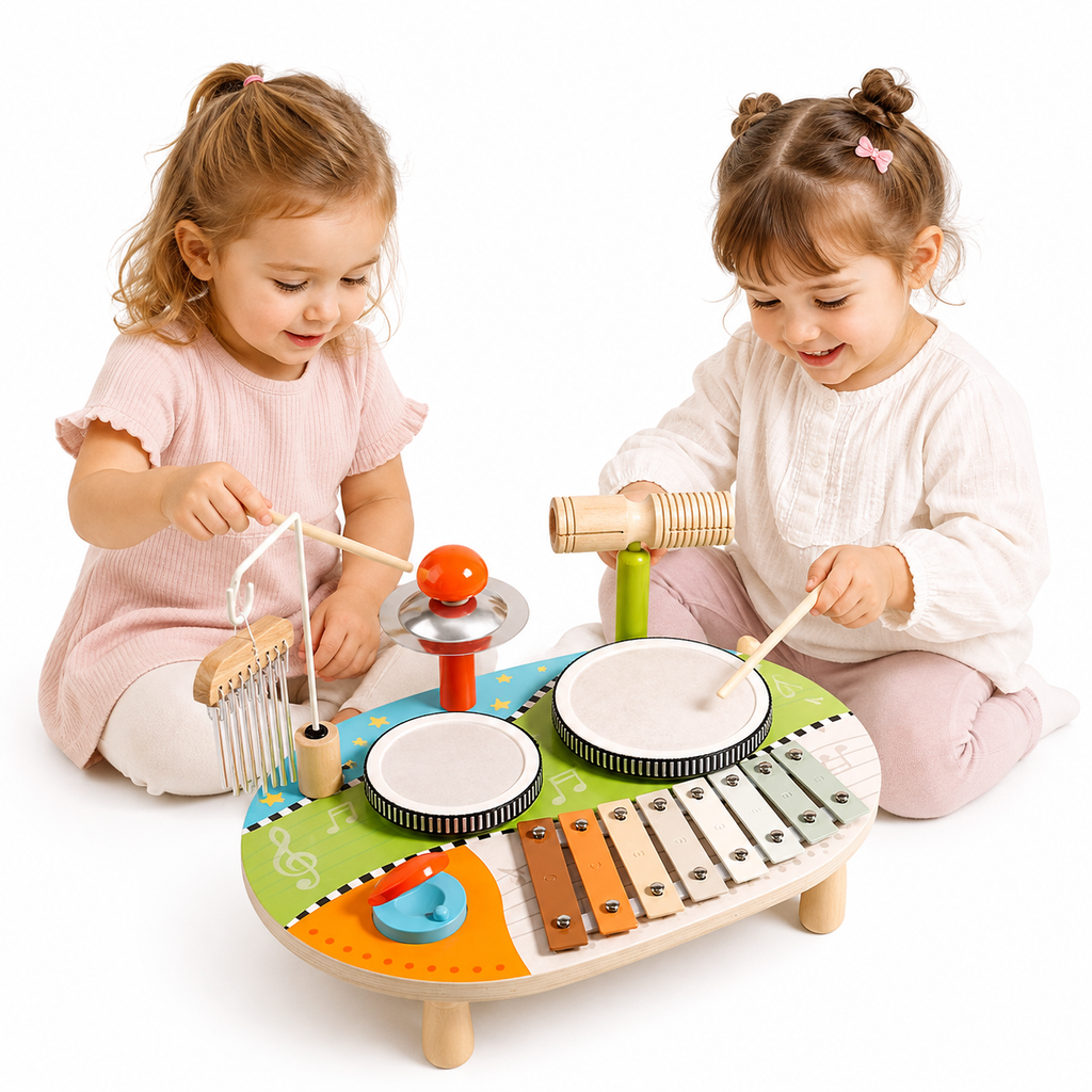 Wooden Music Table Multi Instrument