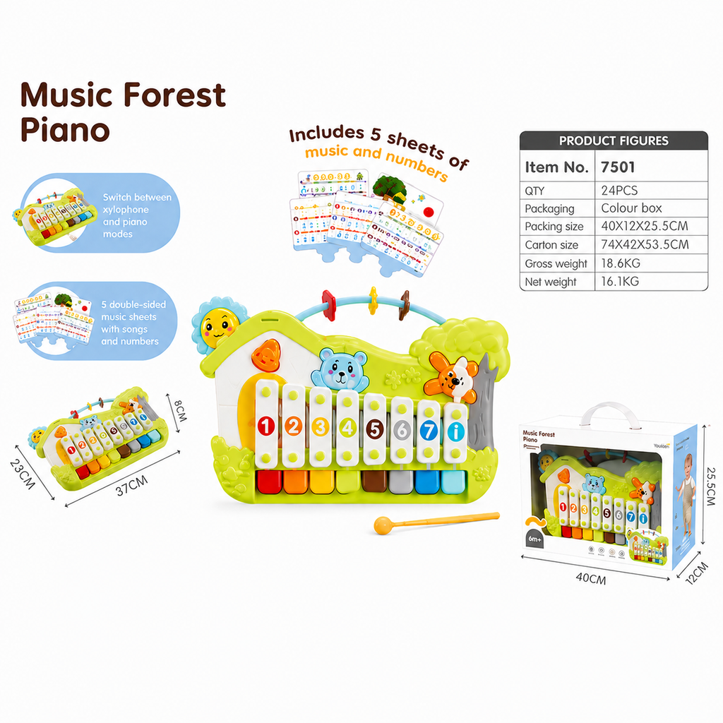 Music Forest Piano and Xylophone 2 in 1