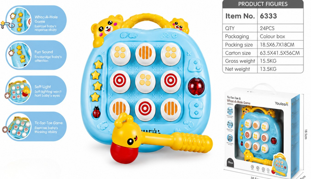 Tic-Tac-Toe and Whac-A-Mole 2 in 1 Game
