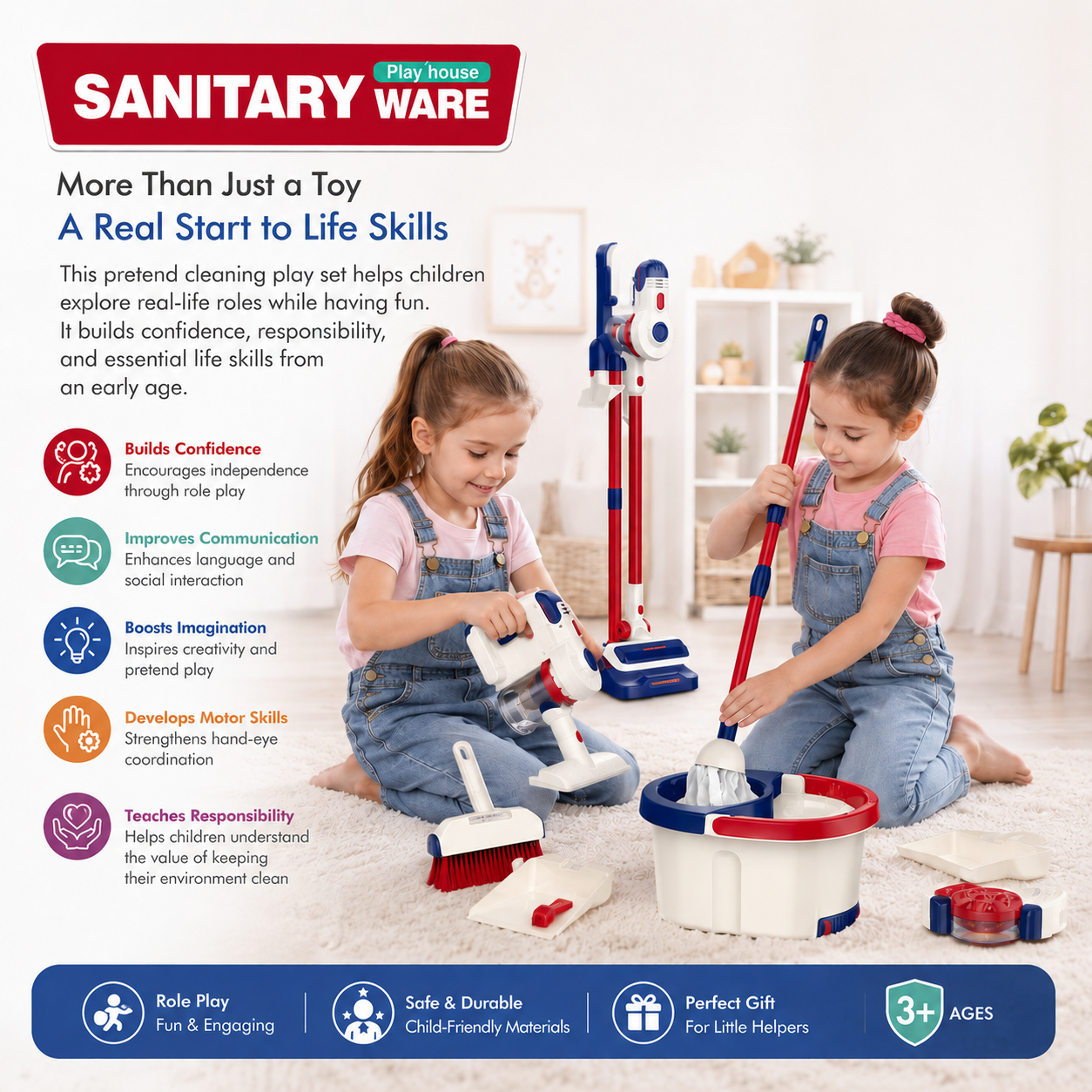 Sanitary Ware Play House Cleaning Set